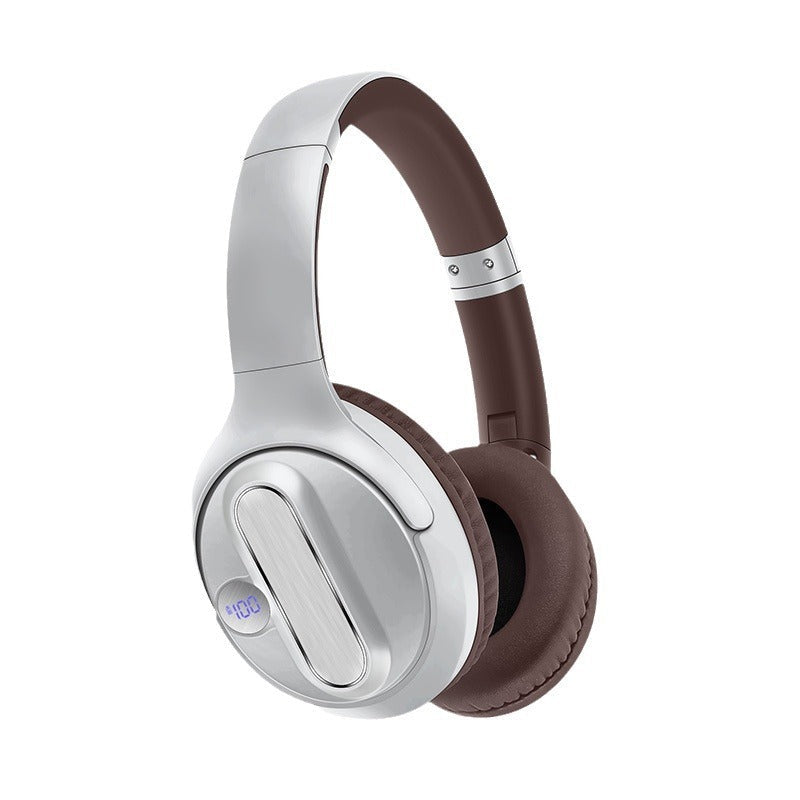 Retro Bluetooth Headphones With LED Battery Display