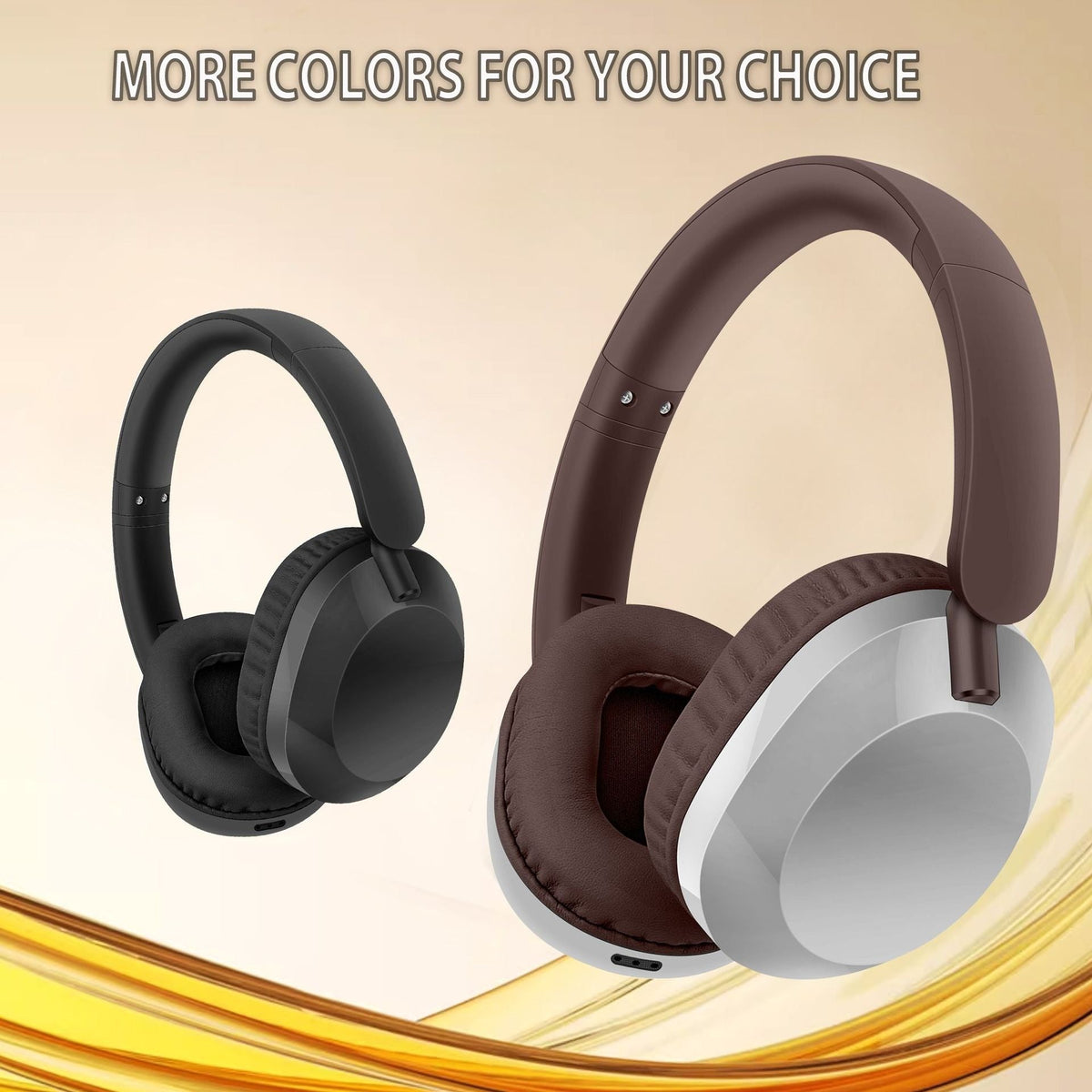 Wireless Over-Ear Headphones for All-Day Comfort Fit