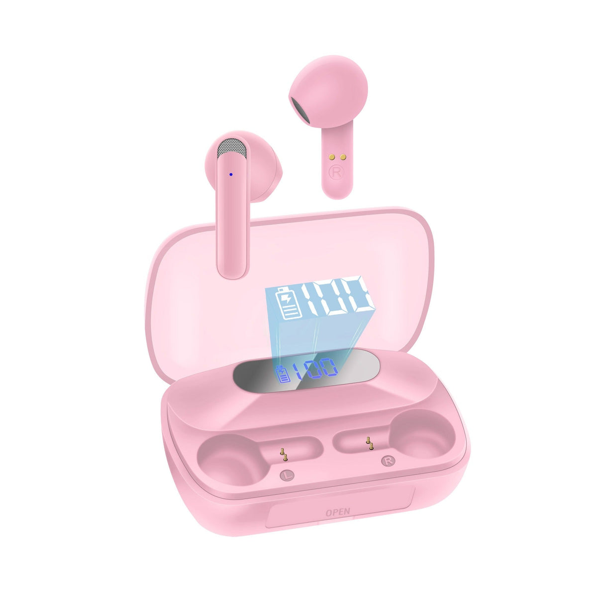 Power Bank TWS Earbuds With LED Battery Charging Case