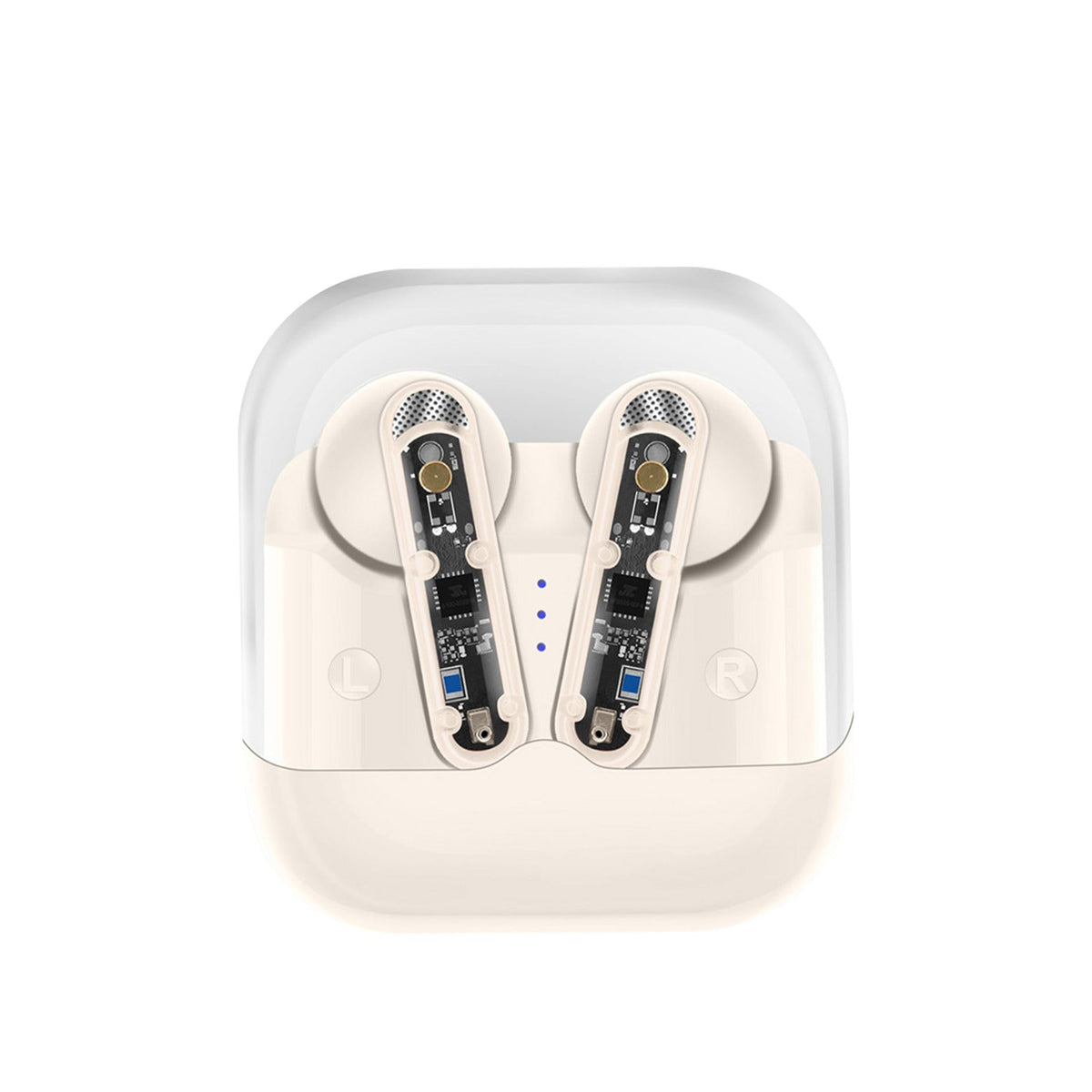 Wireless Sports Earbuds with Heavy Bass, Clear Shell