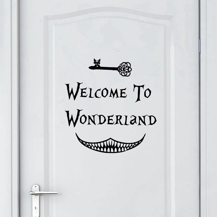 Alice in Wonderland Wall Decal Decor for Kids' Rooms