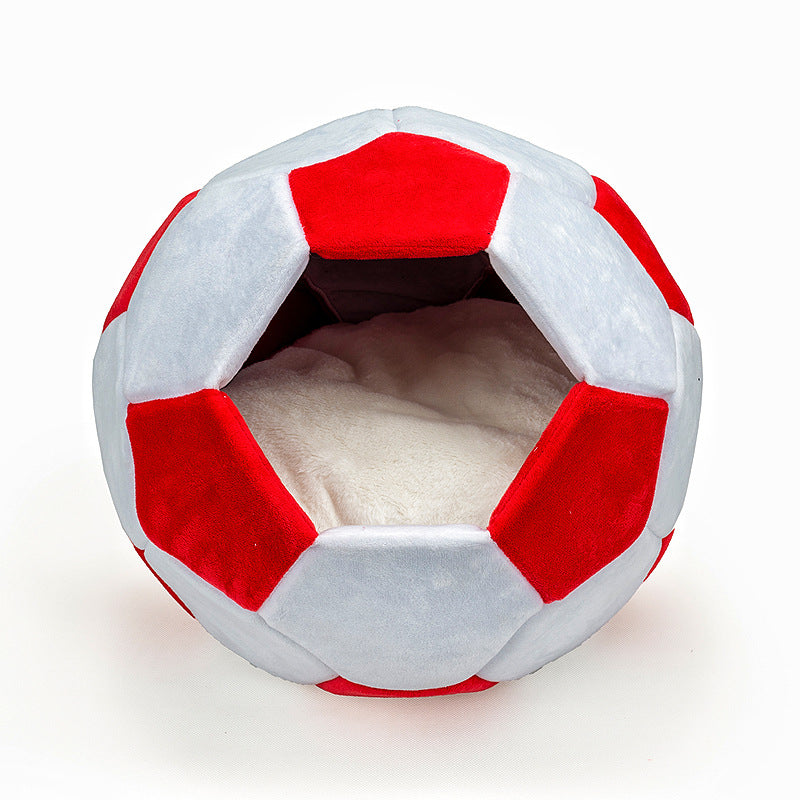 Football Pet Bed for Cozy Cat and Small Dog Lounging