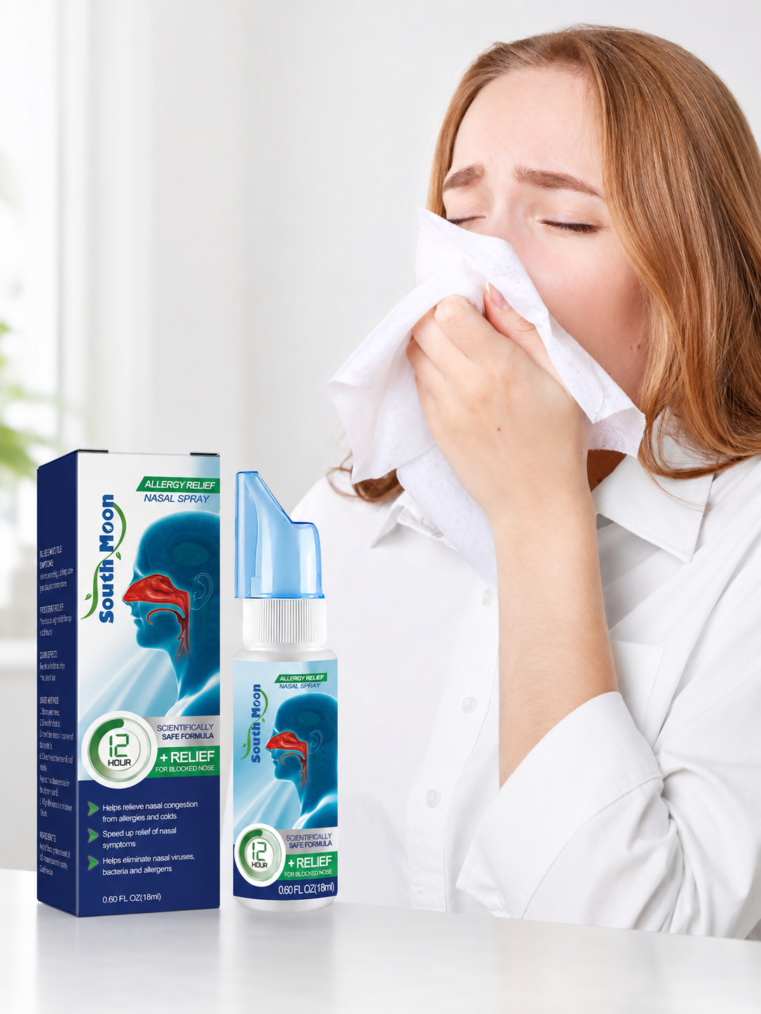 Allergy Relief Nasal Spray – Fast-Acting 12-Hour Relief