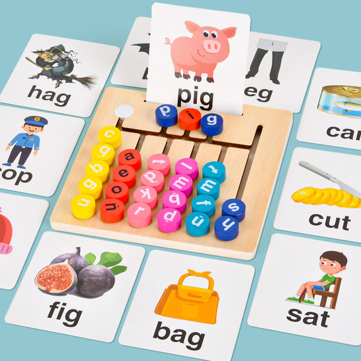 Wooden Spelling Maze Board for Montessori Word Play