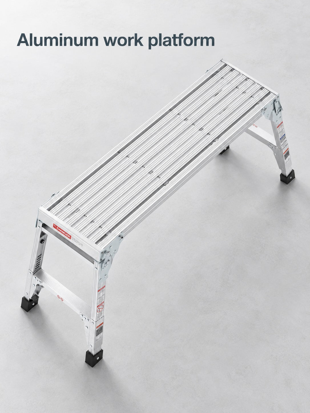 Stable Aluminum Work Platform, 40-Inch Adjustable Height
