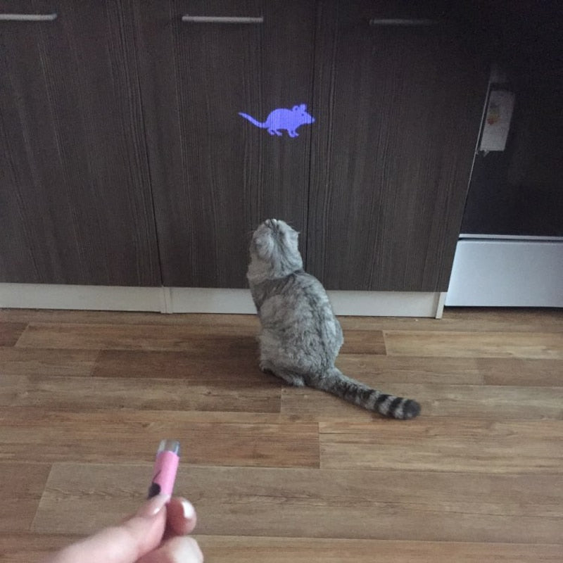LED Cat Laser Pointer Pen with Mouse-Shaped Light