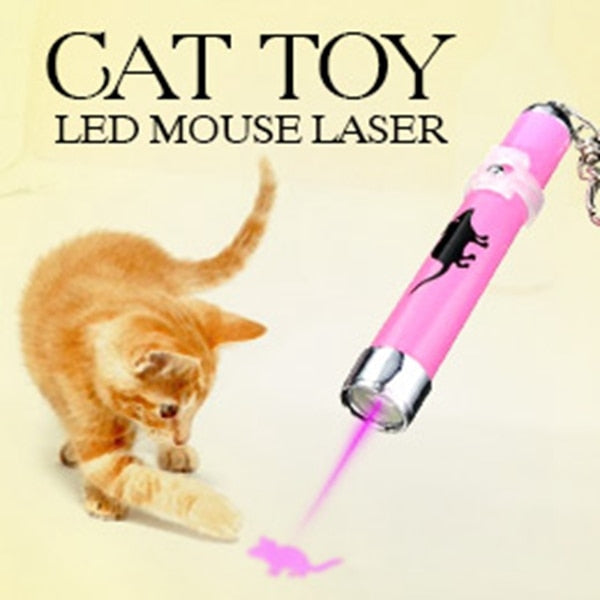 LED Cat Laser Pointer Pen with Mouse-Shaped Light
