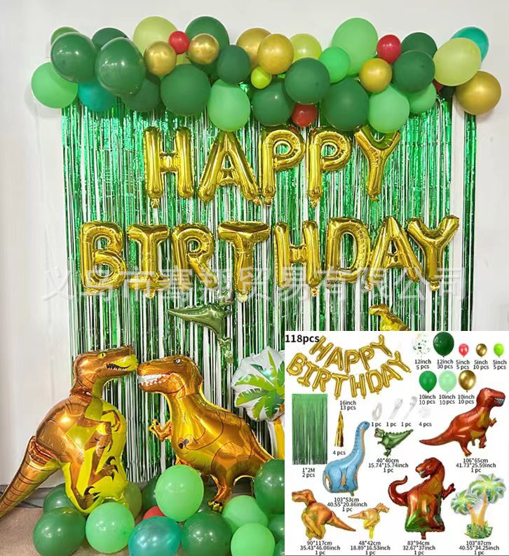 Dinosaur Birthday Balloon Garland Party Decoration Set