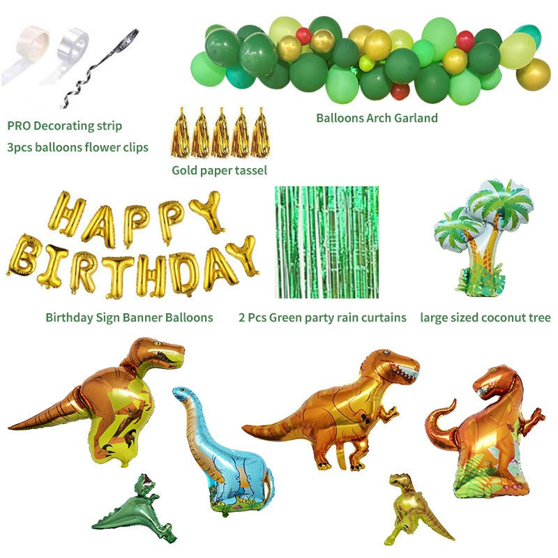 Dinosaur Birthday Balloon Garland Party Decoration Set