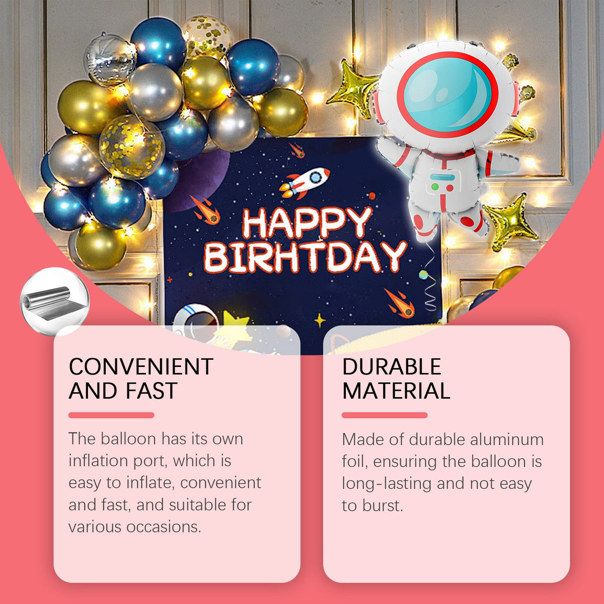 Themed Party Balloon Set With Hand Pump For Celebrations