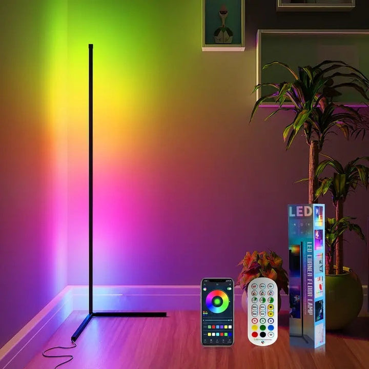 RGBIC Corner Floor Lamp with App and Voice Control