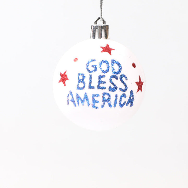 Patriotic Christmas Ornaments Set for Festive Trees