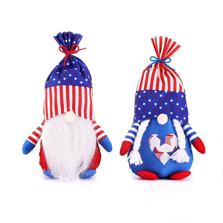 Patriotic Gnome Pair for Festive Independence Day Decor