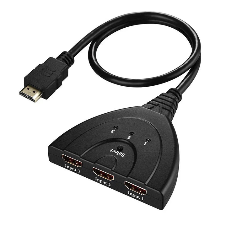 3-Port HDMI Switch with Auto-Detect for Game Consoles