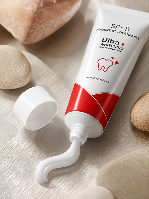 SP‑8 Probiotic Whitening Toothpaste — Softer Gums, Brighter