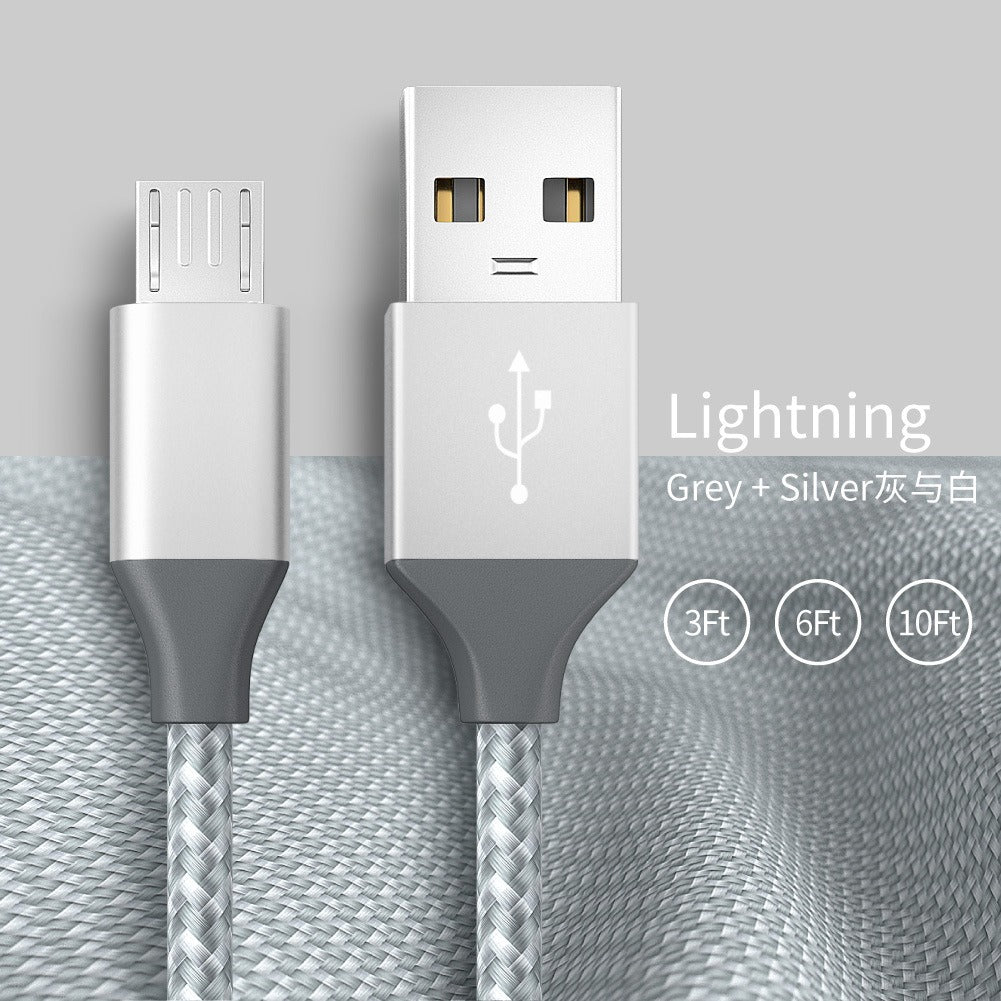 Braided Micro-USB Charging Cable for Android Phones
