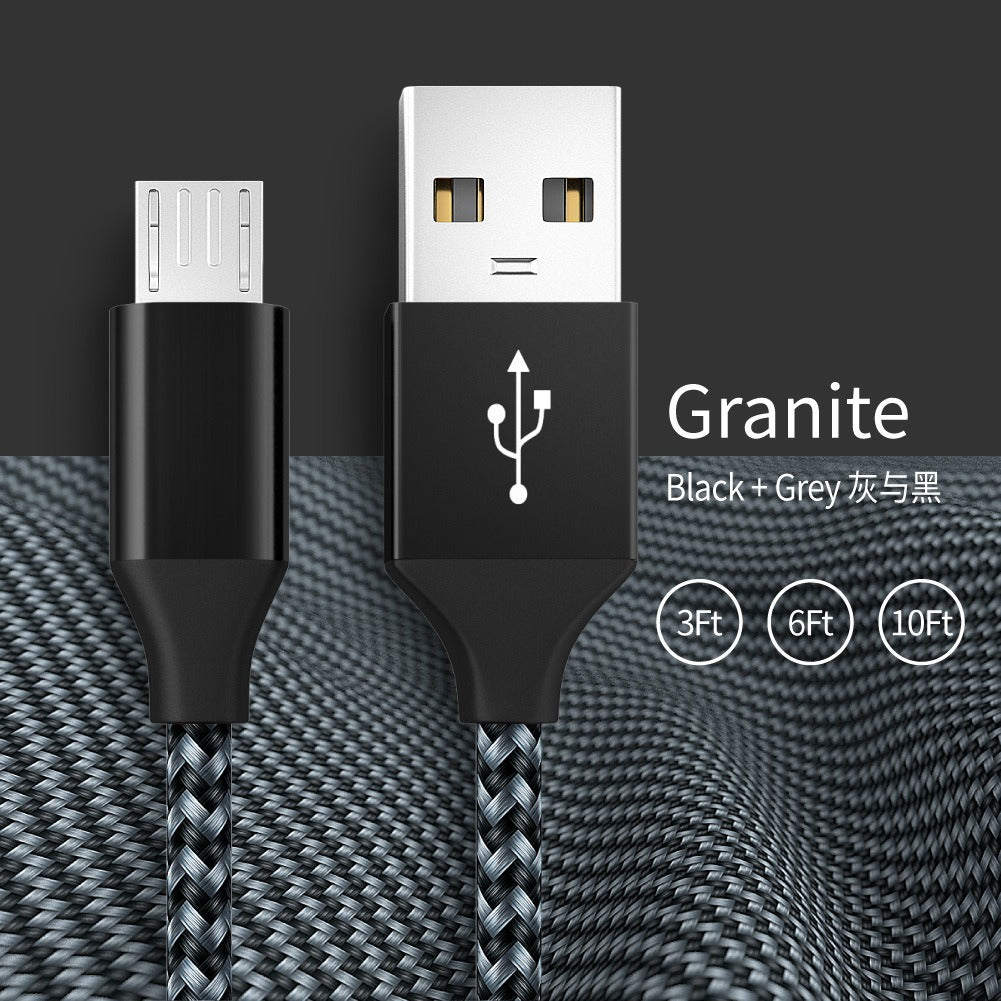 Braided Micro-USB Charging Cable for Android Phones