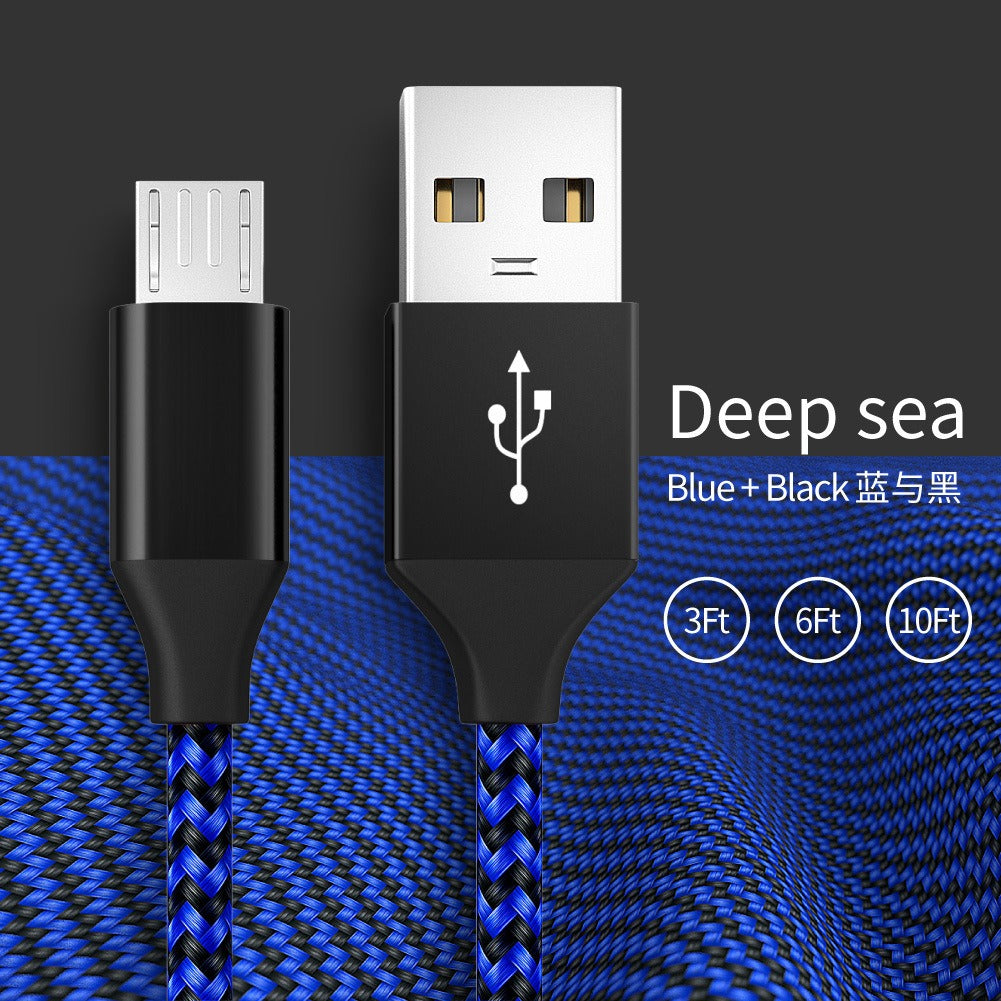 Braided Micro-USB Charging Cable for Android Phones