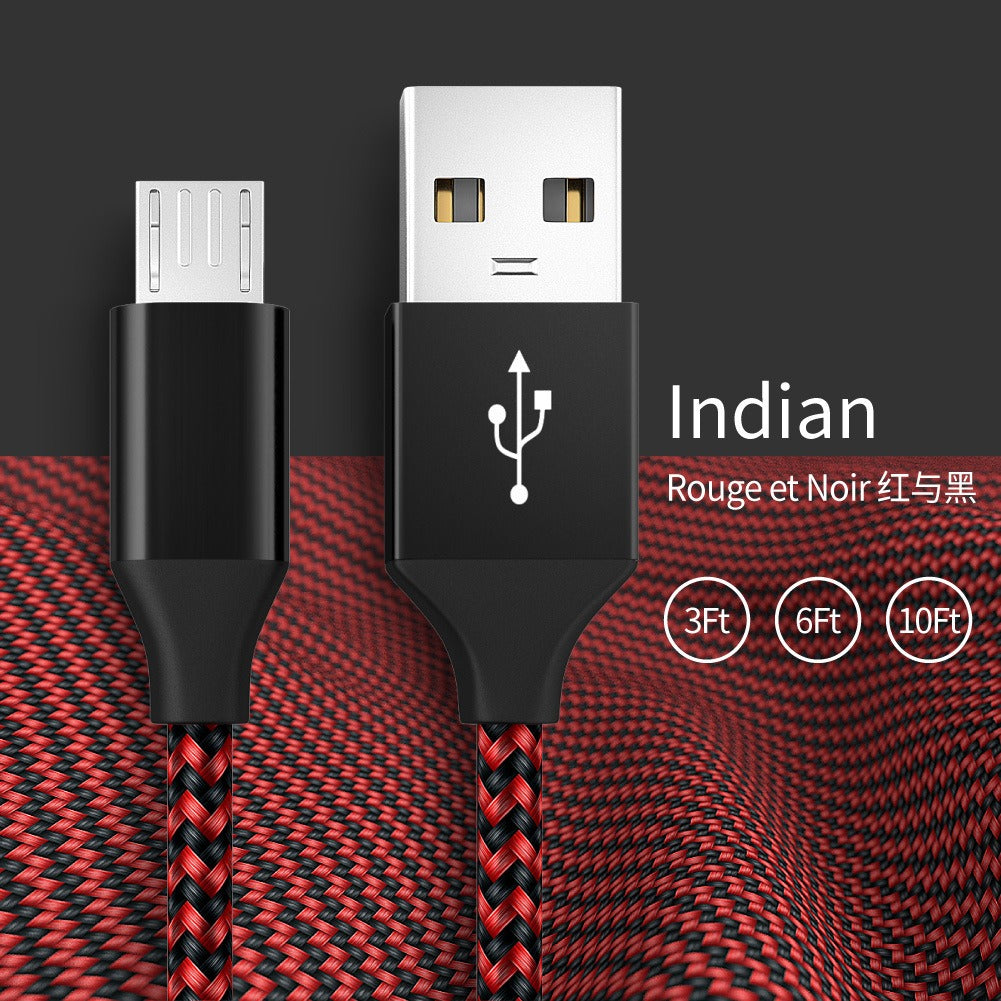 Braided Micro-USB Charging Cable for Android Phones
