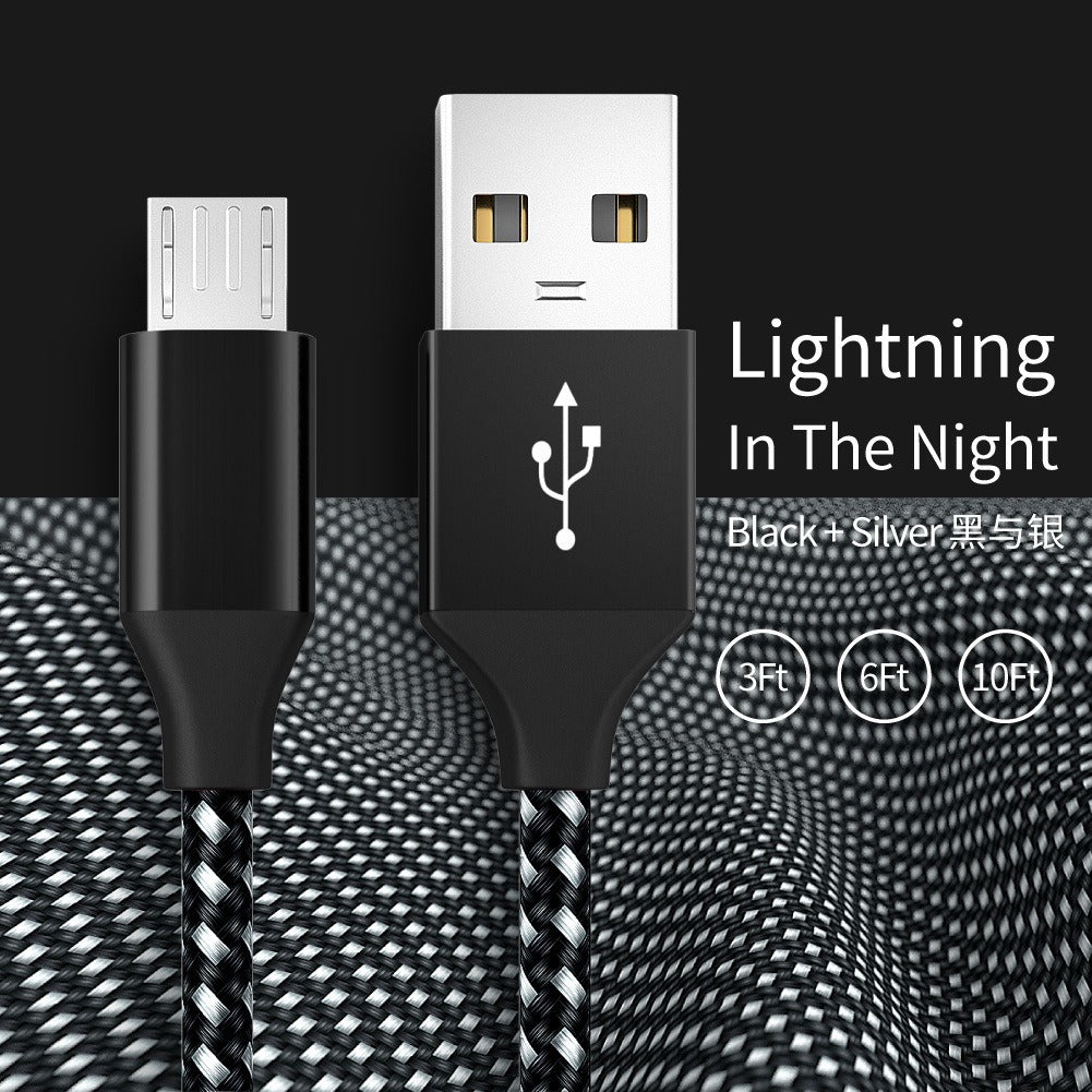 Braided Micro-USB Charging Cable for Android Phones