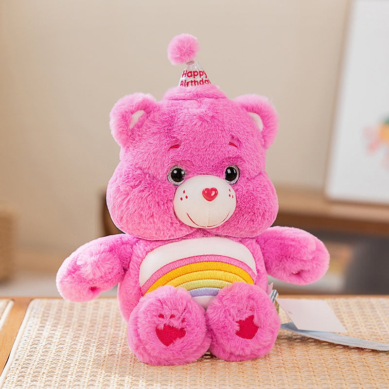 Rainbow Bear Plush Toy – Colorful Valentine's Gift