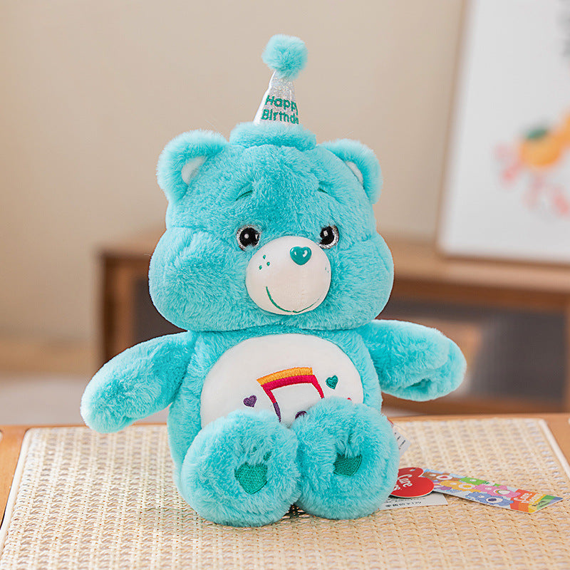 Rainbow Bear Plush Toy – Colorful Valentine's Gift
