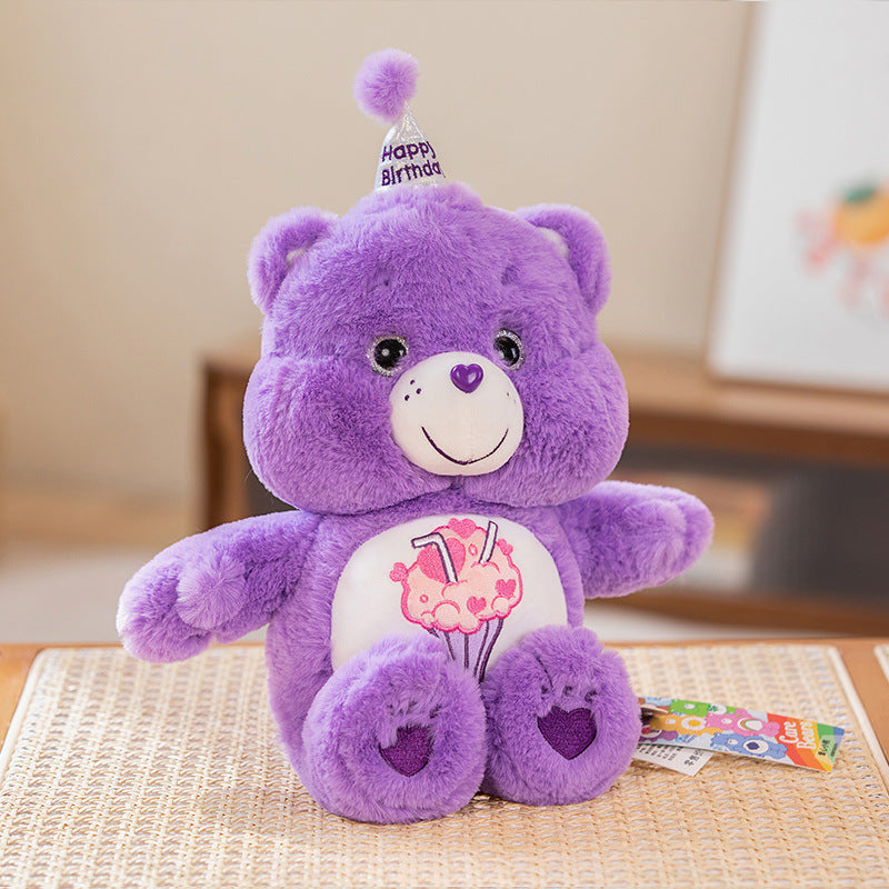 Rainbow Bear Plush Toy – Colorful Valentine's Gift