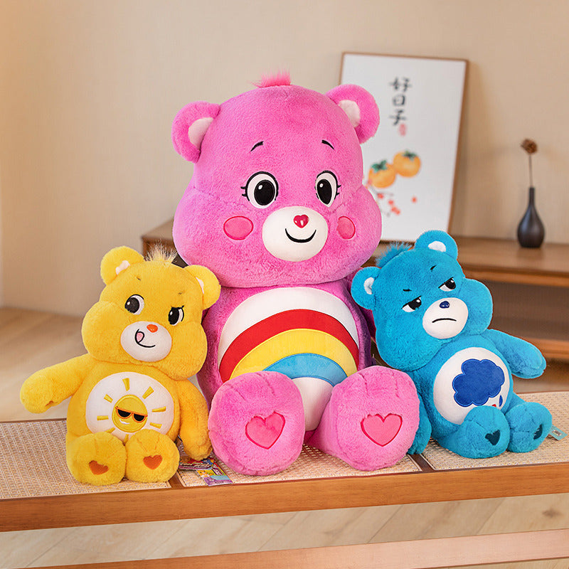 Rainbow Bear Plush Toy – Colorful Valentine's Gift