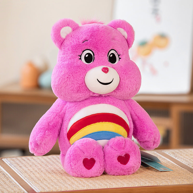 Rainbow Bear Plush Toy – Colorful Valentine's Gift