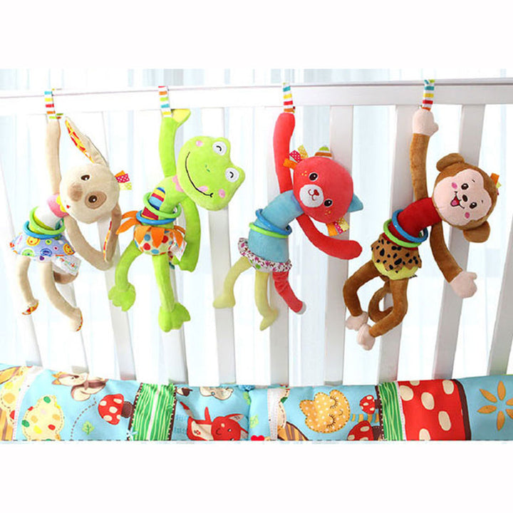 Baby Plush Rattle Toy for Fun Sensory Play and Travel