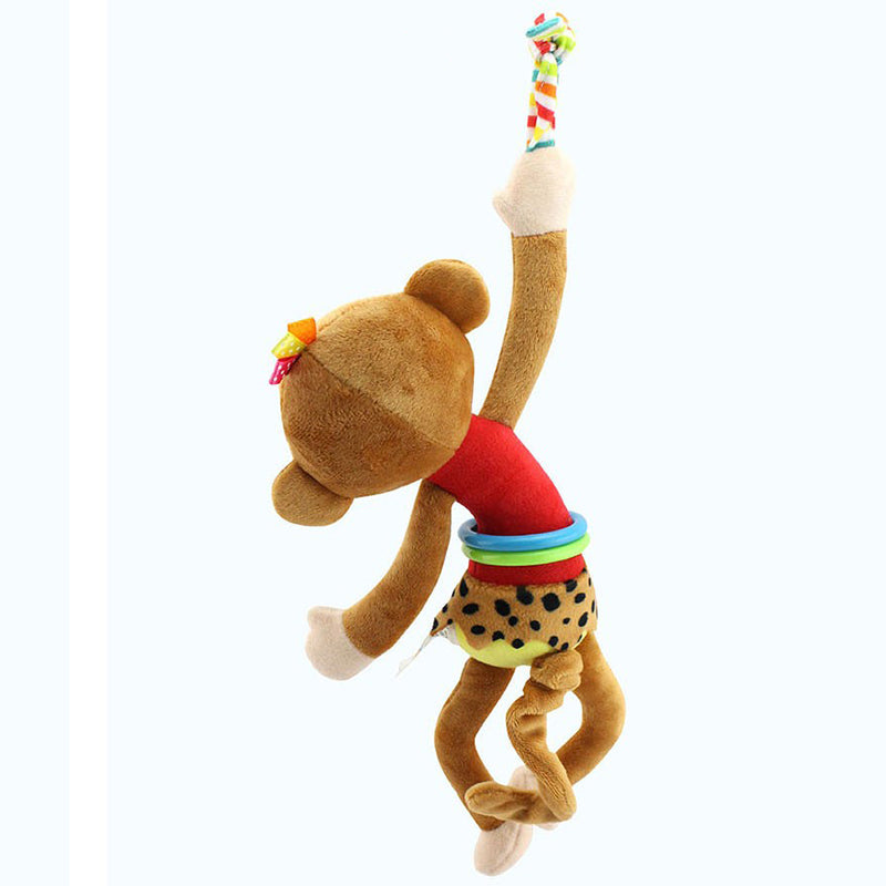 Baby Plush Rattle Toy for Fun Sensory Play and Travel