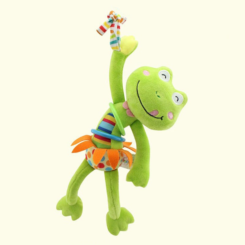 Baby Plush Rattle Toy for Fun Sensory Play and Travel