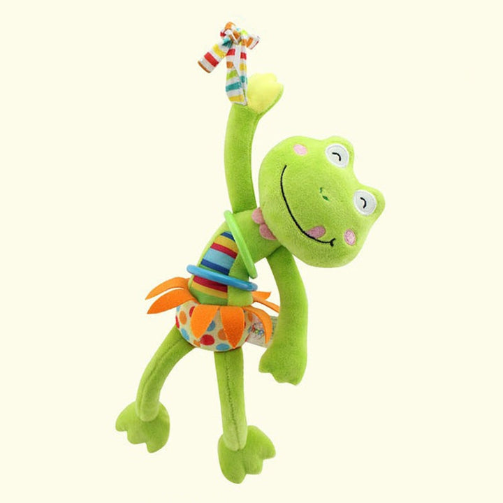 Baby Plush Rattle Toy for Fun Sensory Play and Travel