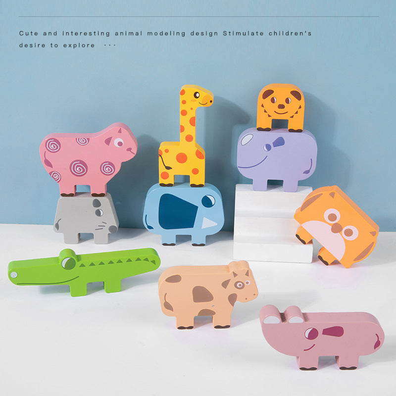 Wooden Animal Stacking Toy for Creative Skill-Building