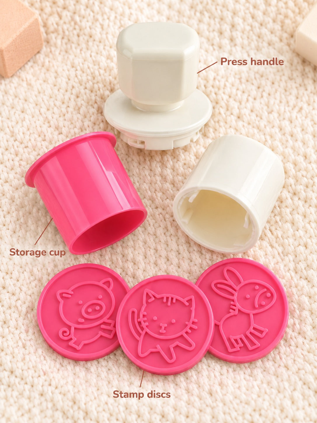Animal Cookie Stamp Set: 5 Pieces for Kids' Baking