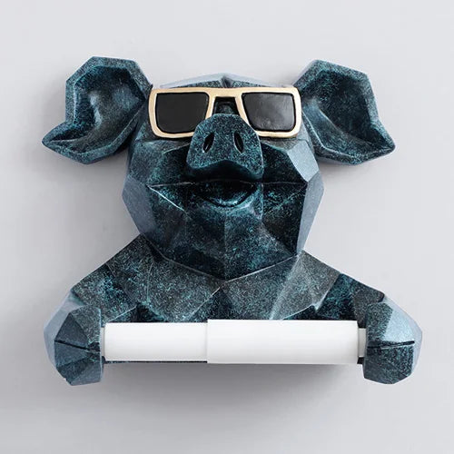 Animal Head Toilet Paper Holder for a Statement Bathroom