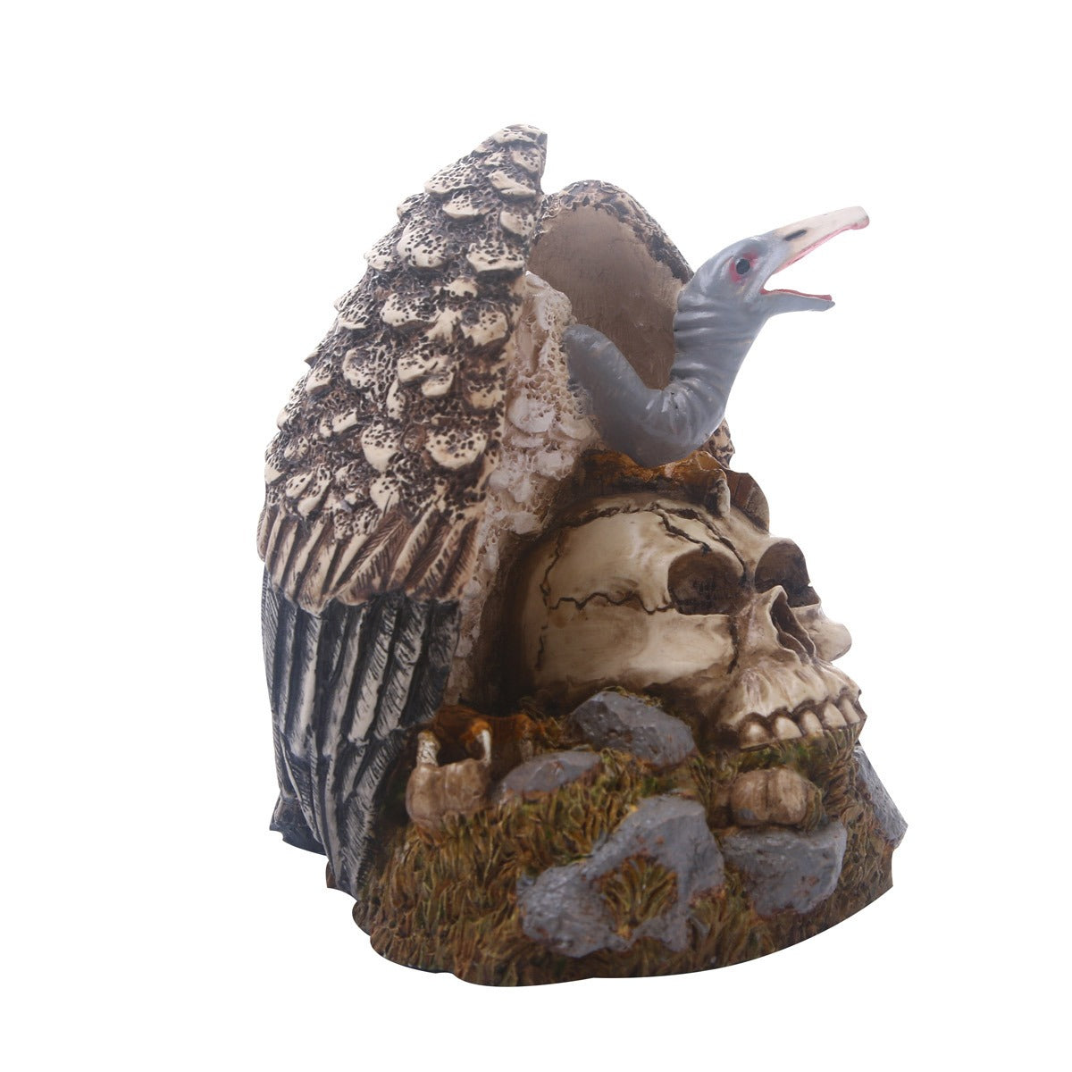 Eagle Skull Resin Sculpture for Dramatic Gothic Display
