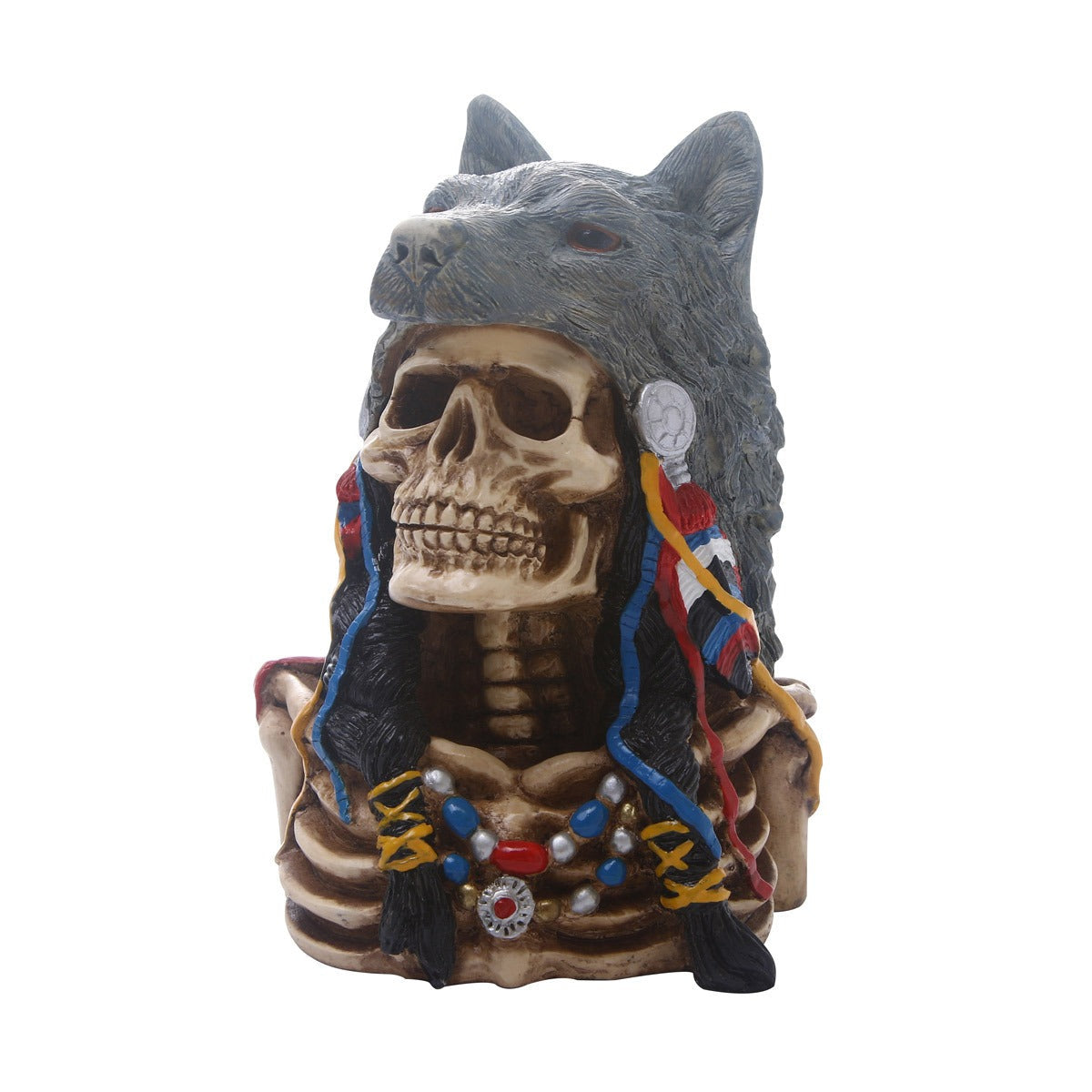 Animal Skull Sculpture for Gothic Display Decor Accent