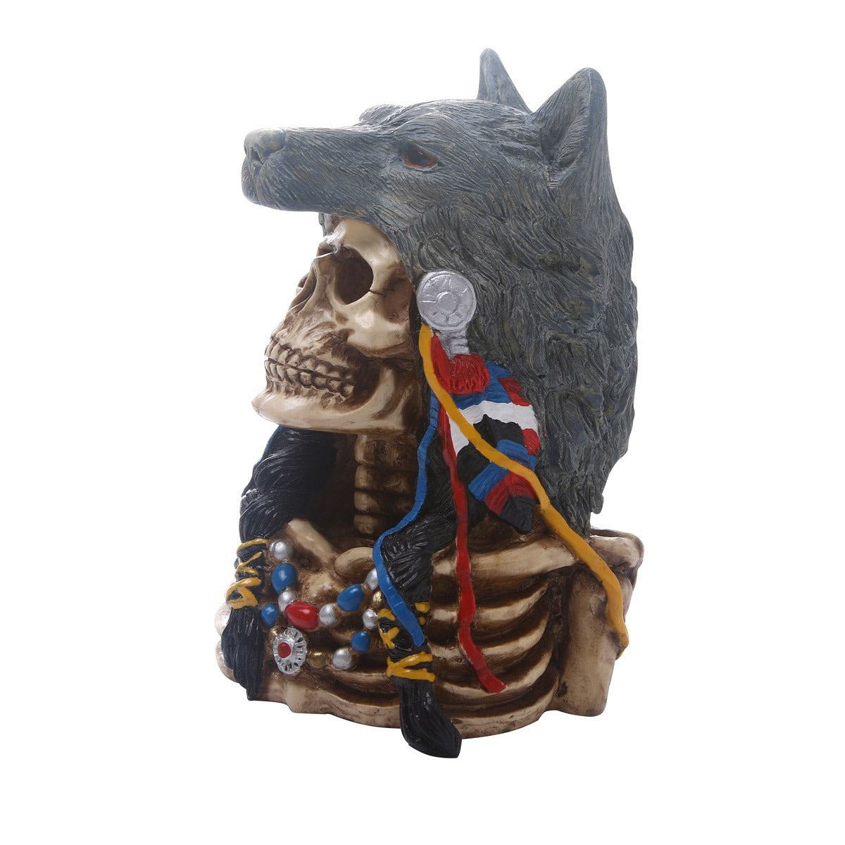 Animal Skull Sculpture for Gothic Display Decor Accent
