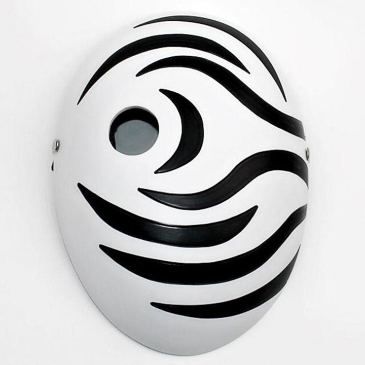 Anime Cosplay Mask – Bold Yellow Spiral Character Look