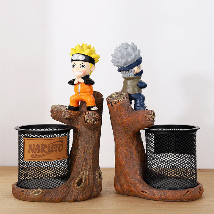 Anime Pen Holder Organizer for Naruto Desk Display