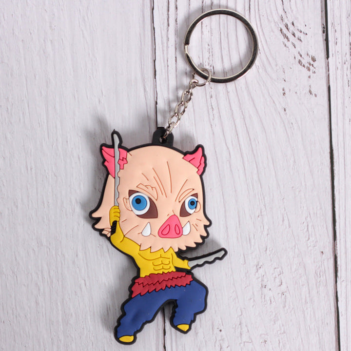 Anime Character Keychain Charms for Colorful Bags & Keys