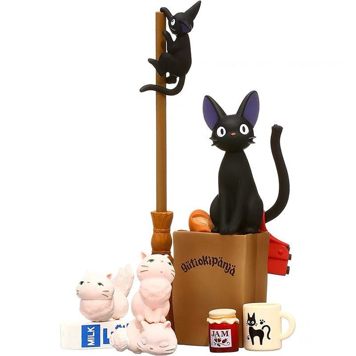 Anime Miniature Figurine Set for Whimsical Shelf Decor