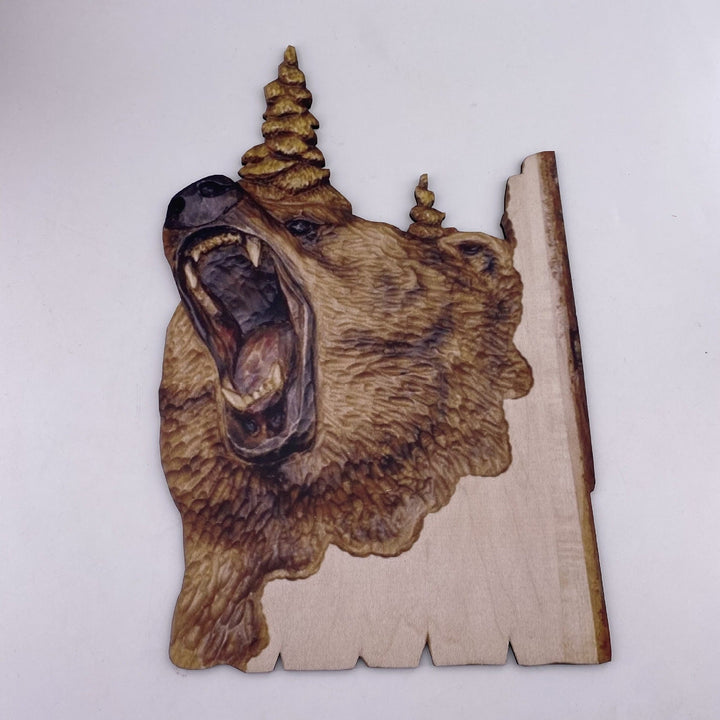 Carved Wood Wildlife Wall Art for Rustic Home Decor