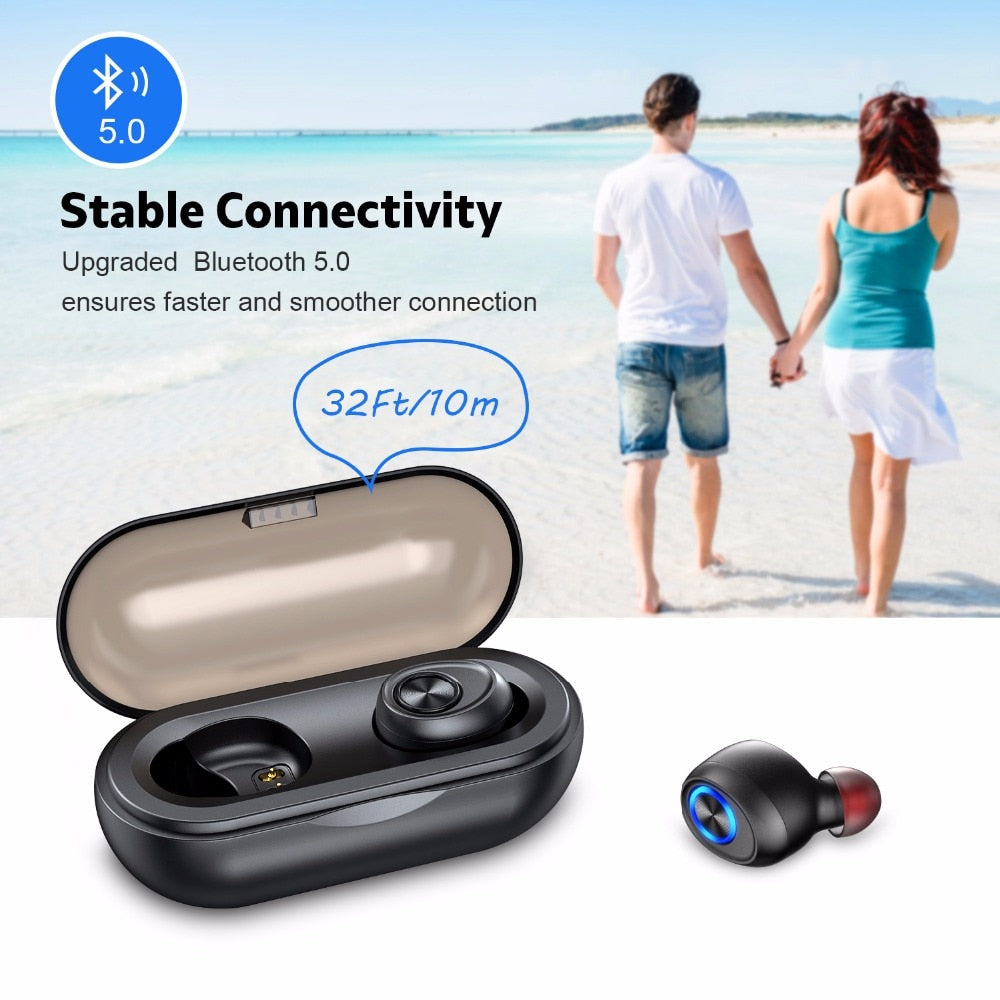 True Wireless Earbuds: 15-Hour Play, Pocket Case