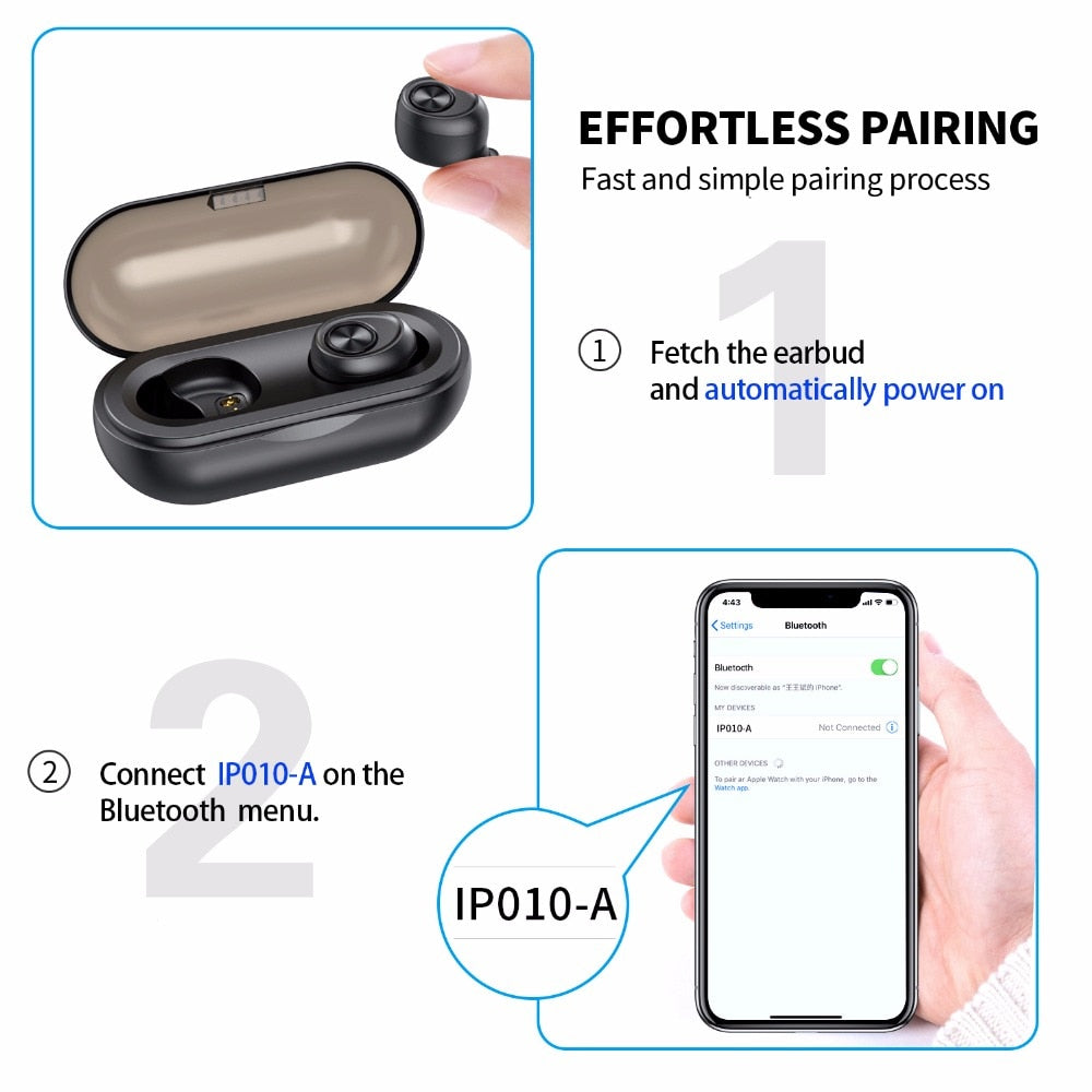 True Wireless Earbuds: 15-Hour Play, Pocket Case