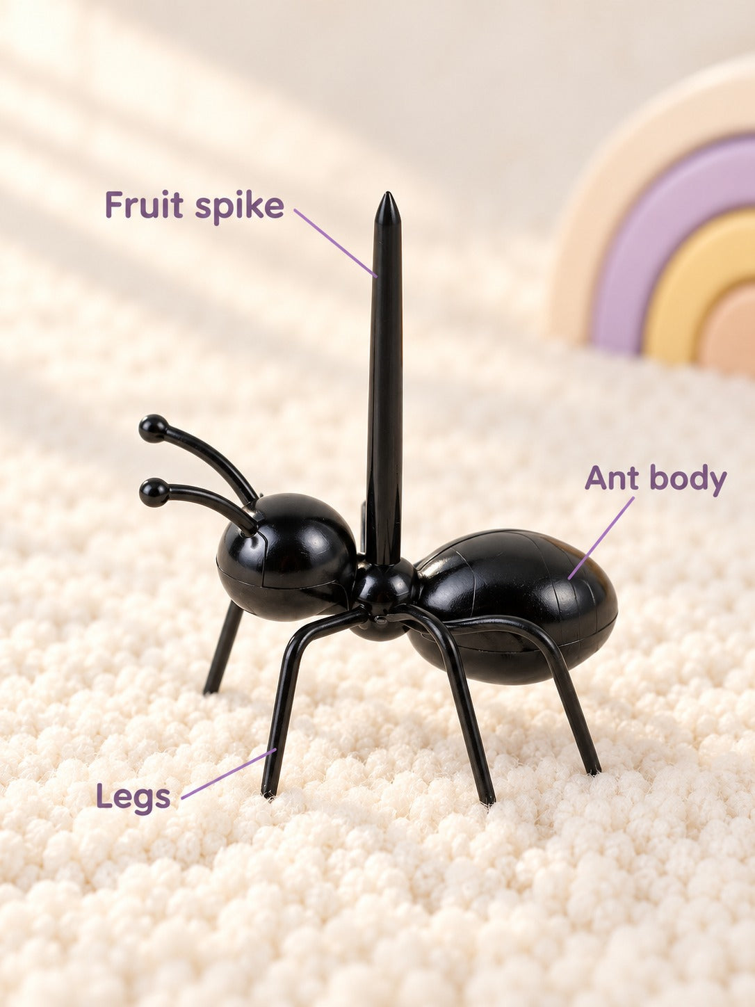Ant Fruit Picks Set of 12 for Kids' Parties & Snacks