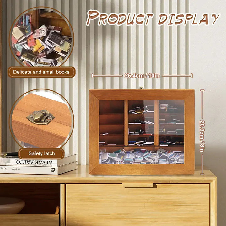 Miniature Bookshelf Decor for a Calming Desk Reset