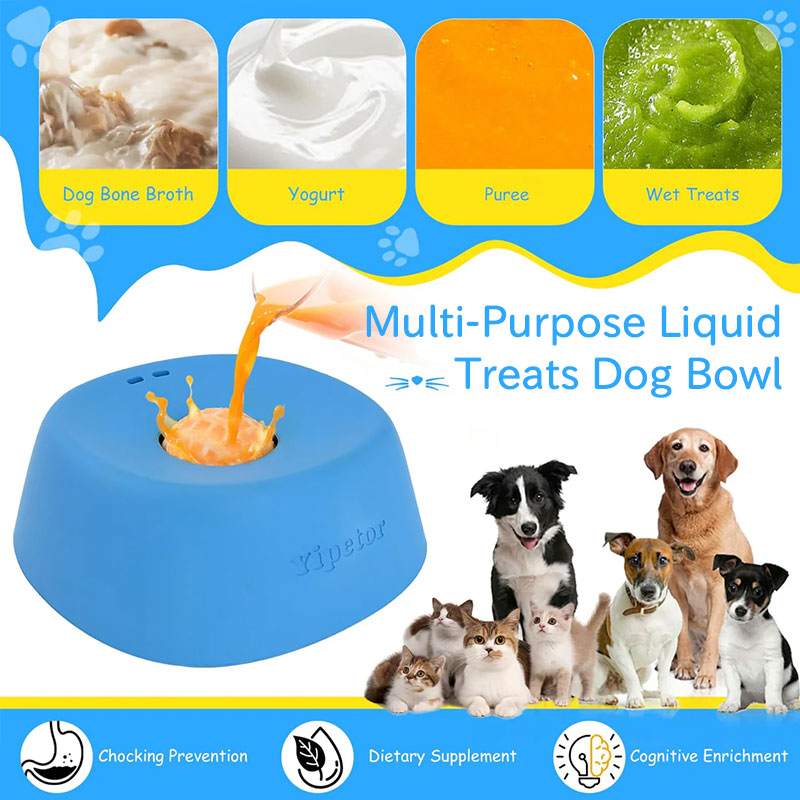 Anti-Choke Slow Feeder Dog Bowl for Safer Treat Time