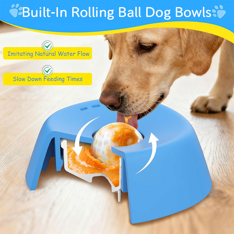 Anti-Choke Slow Feeder Dog Bowl for Safer Treat Time